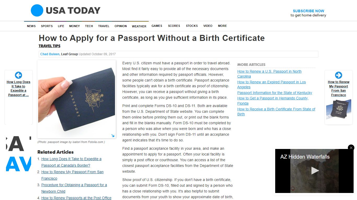 How to Apply for a Passport Without a Birth Certificate